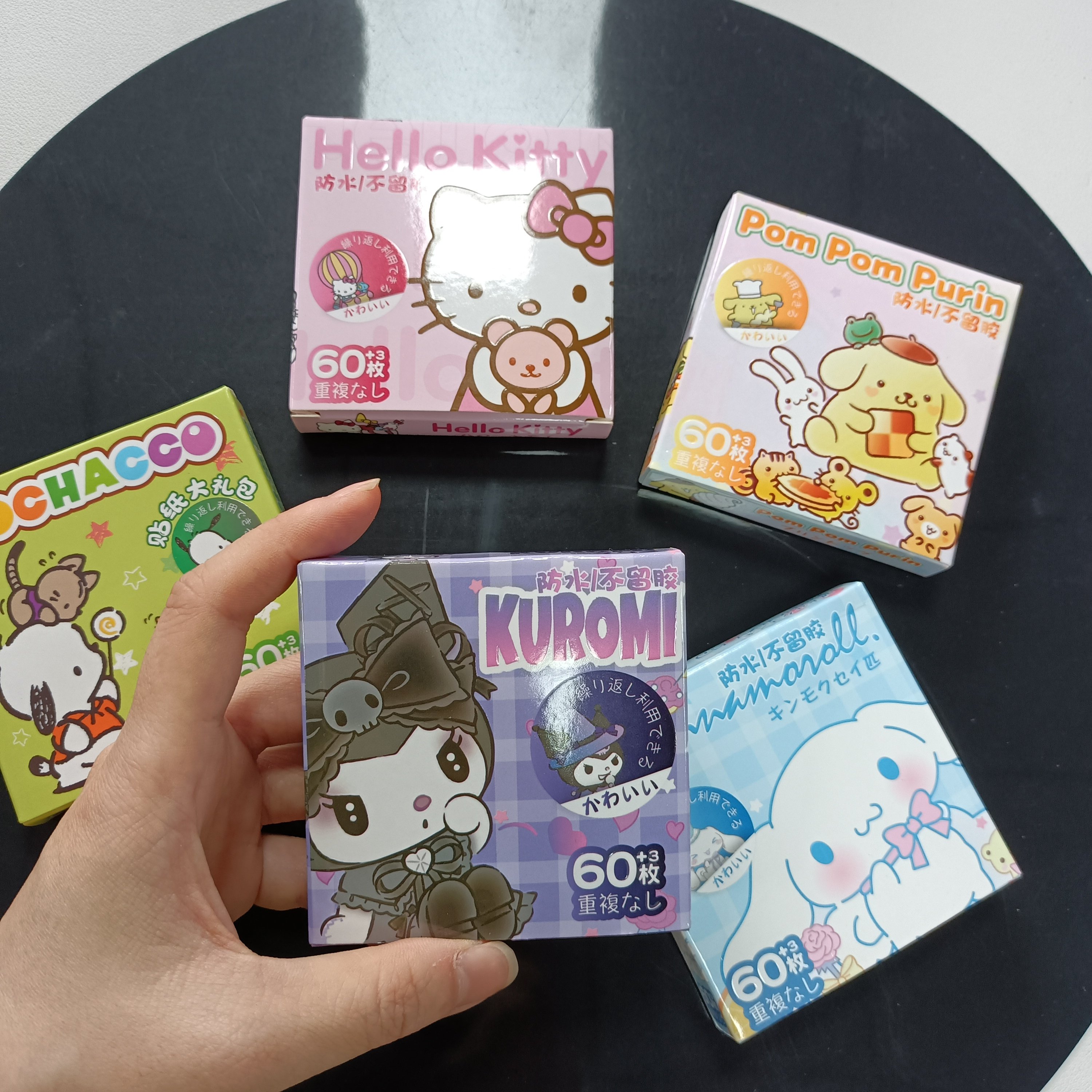 60pcs Anime Stickers Cute Sticker for Kids Girls Toy Phone Diary Cartoon Graffiti Decals Fun Decoration