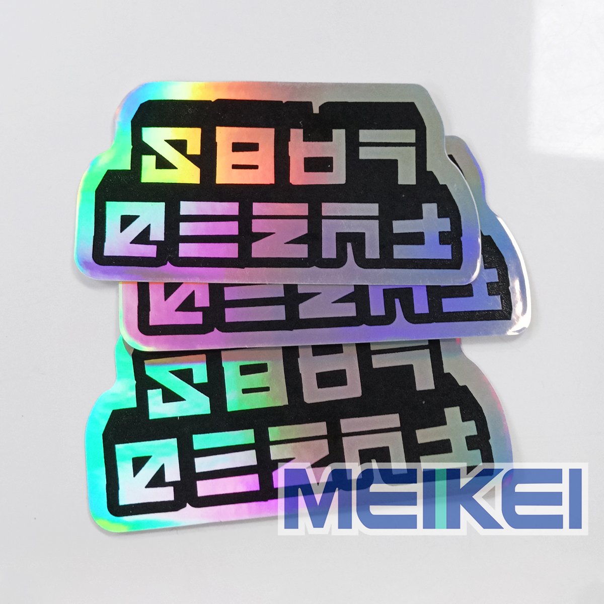 Custom Hologram Die Cut Sticker Adhesive Label Vinyl PVC Waterproof Printing Custom Logo Holographic Stickers for Kids