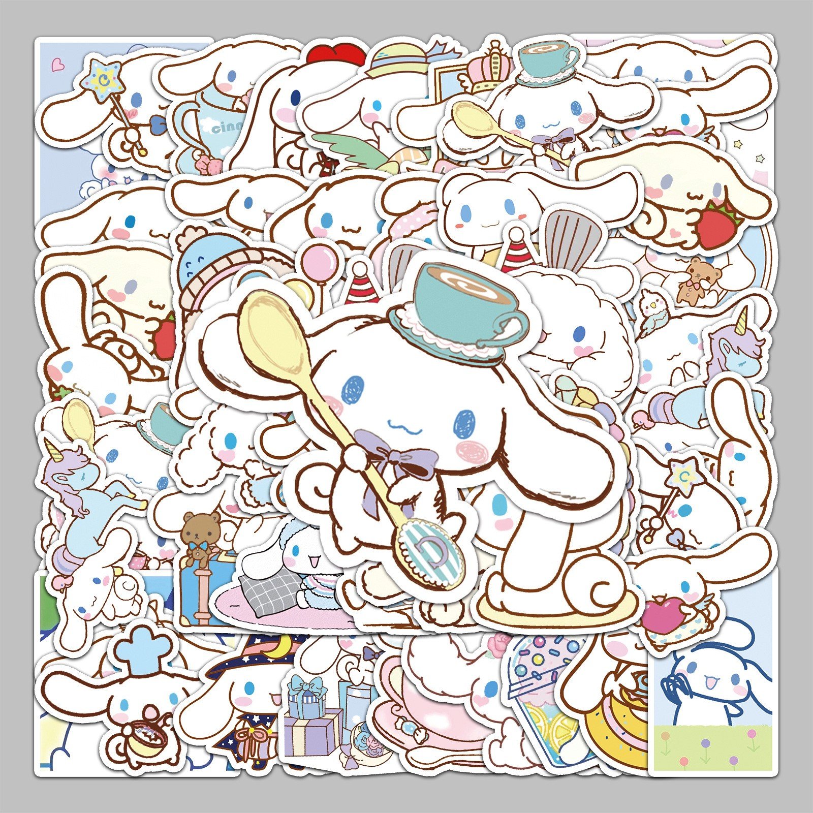 50pcs in bag cartoon Yu Gui dog personality cute DIY notebook handbook luggage scooter car decoration stickers