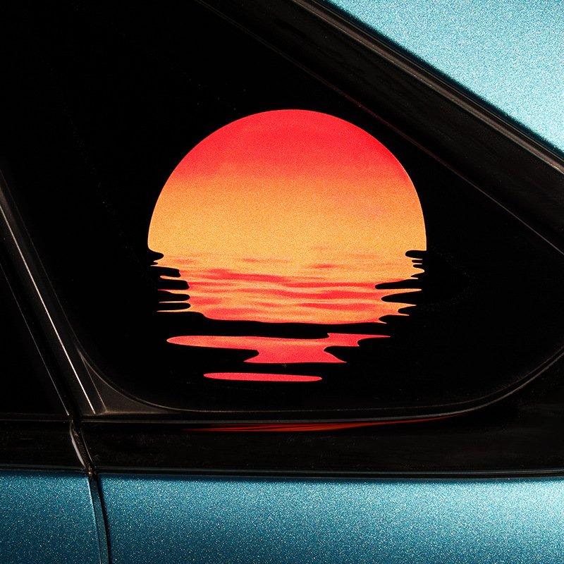 BIGIMAGE OEM Waterproof UV Resistance Transparent PVC Removable car stickers cute cartoon Window Sticker Vinyl Decal