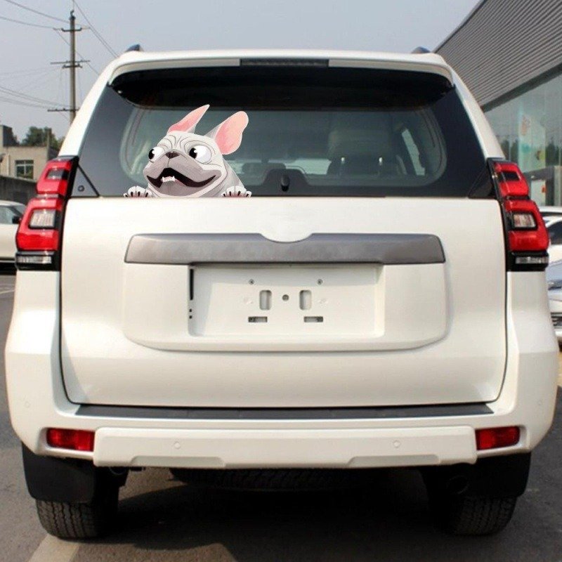 BIGIMAGE OEM Waterproof UV Resistance Transparent PVC Removable car stickers cute cartoon Window Sticker Vinyl Decal