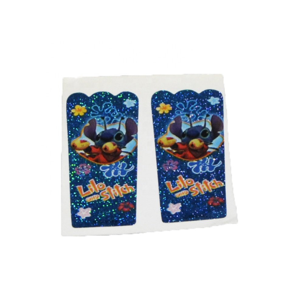 Custom printing bright 2D 3D hologram children cartoon sticker a4 holographic sheet