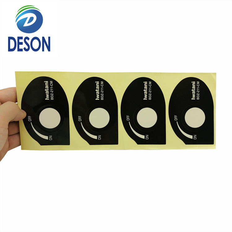 Deson Die Cut Strong Adhesive High Quality Screen Printed Decal Vinyl Glue Coffee Cup Water Bottle Decorative Sticker