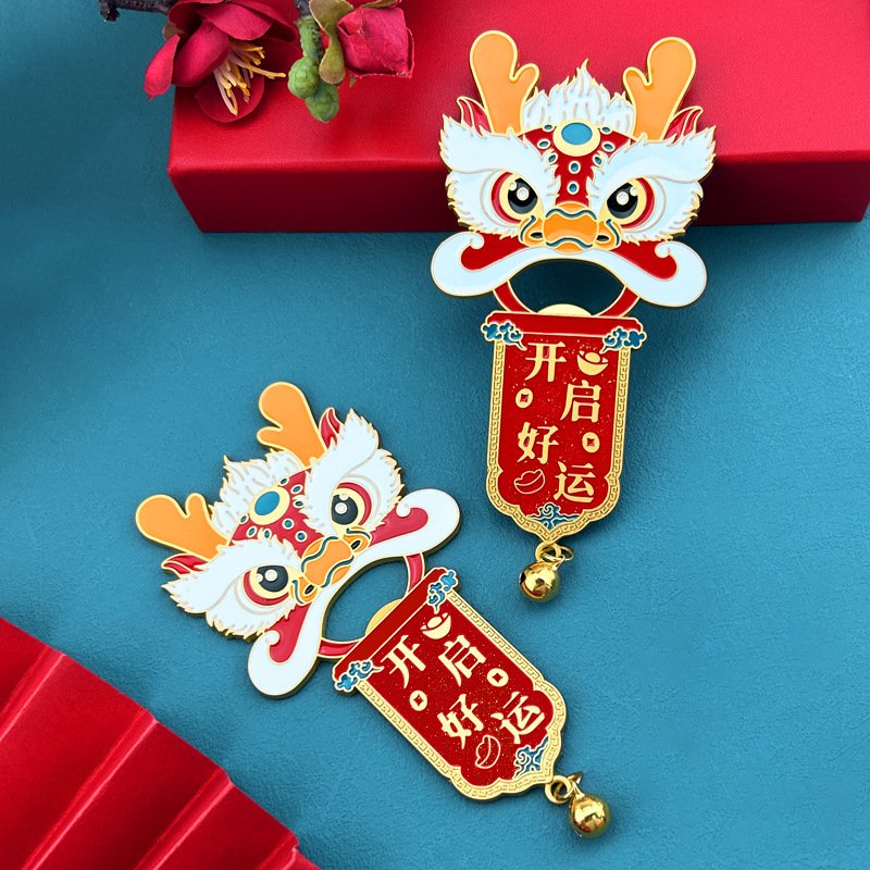 Customized zinc alloy beer bottle opener refrigerator stickers colorful cartoon fun to open the refrigerator sticker bottles