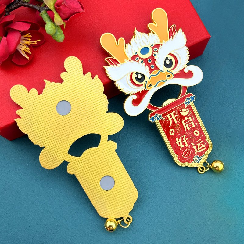 Customized zinc alloy beer bottle opener refrigerator stickers colorful cartoon fun to open the refrigerator sticker bottles