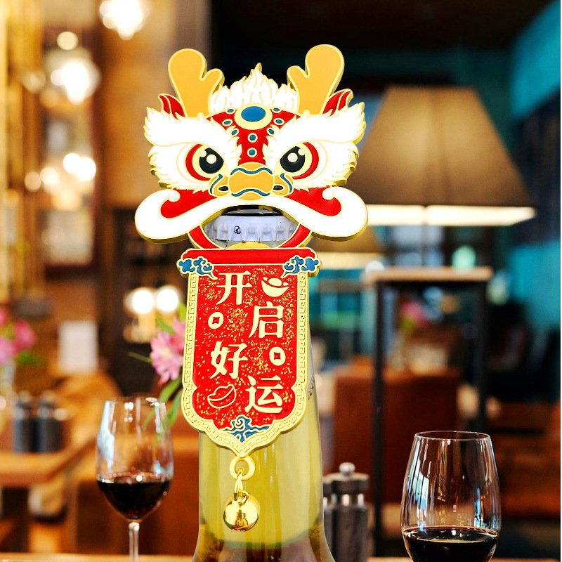Customized zinc alloy beer bottle opener refrigerator stickers colorful cartoon fun to open the refrigerator sticker bottles