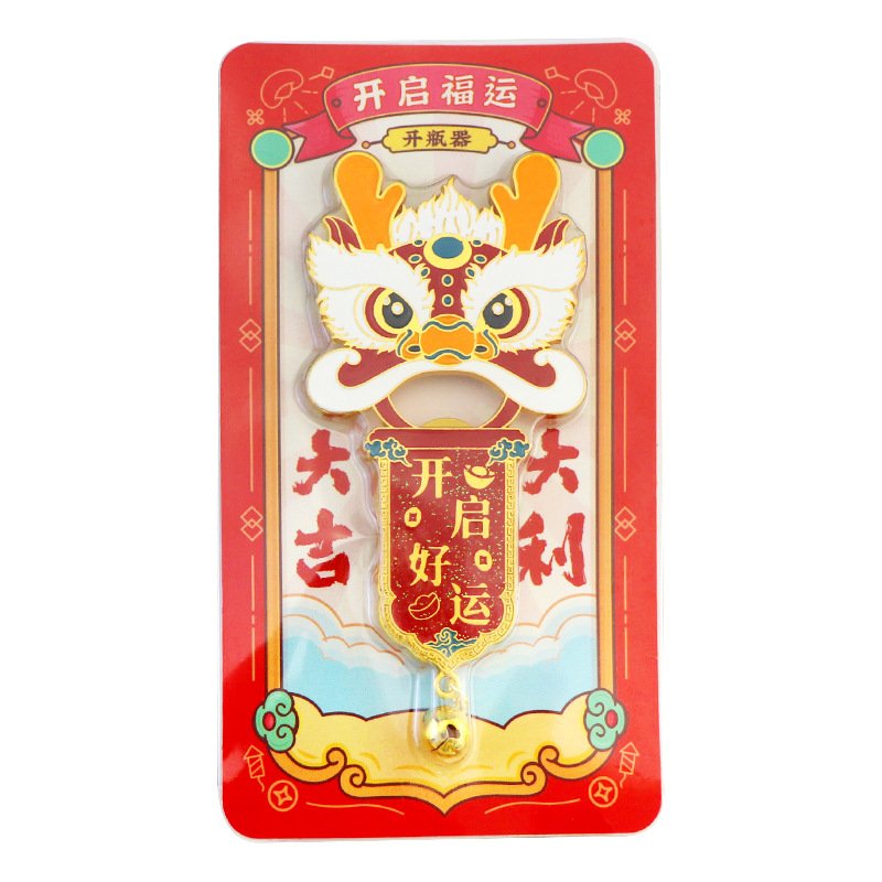 Customized zinc alloy beer bottle opener refrigerator stickers colorful cartoon fun to open the refrigerator sticker bottles
