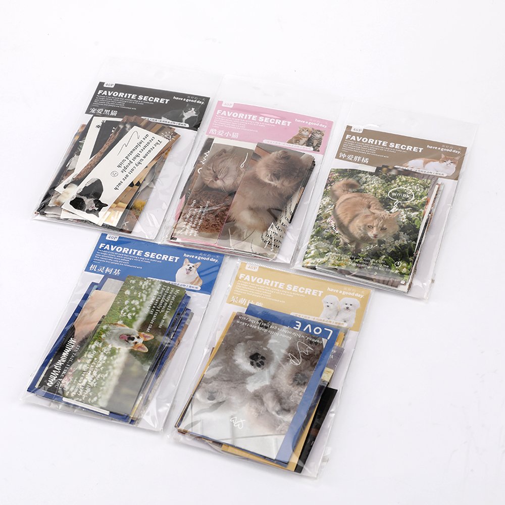 New Arrival 100 Pcs Per Pack Lovely Bear And Rabbit Cute Cartoon Sticker Labels For Kids Girls