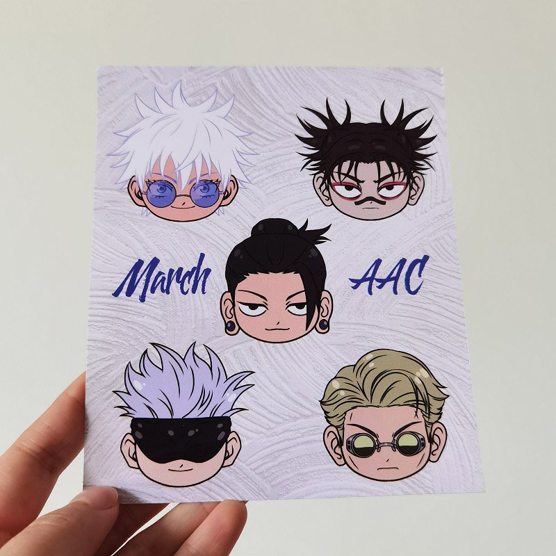 Waterproof Vinyl Stickers No Minimum Die Cut Logo Stickers Custom Cartoon Stickers With Glitter