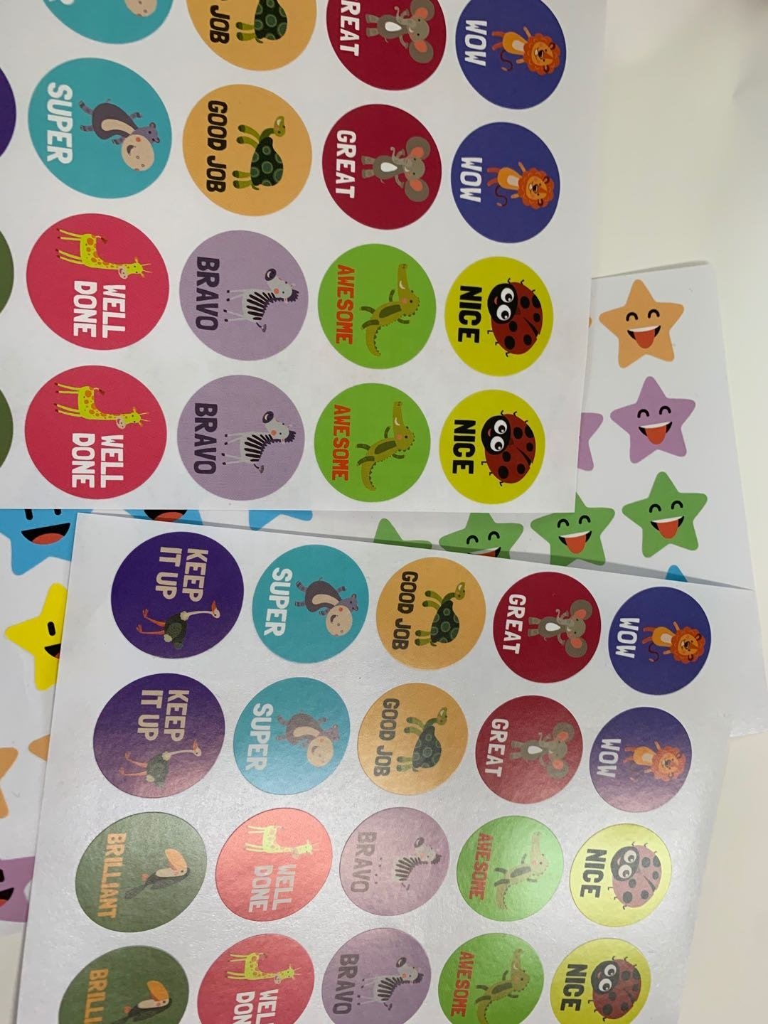 Factory direct sale adhesive stickers for kids cartoon pp bag package one set