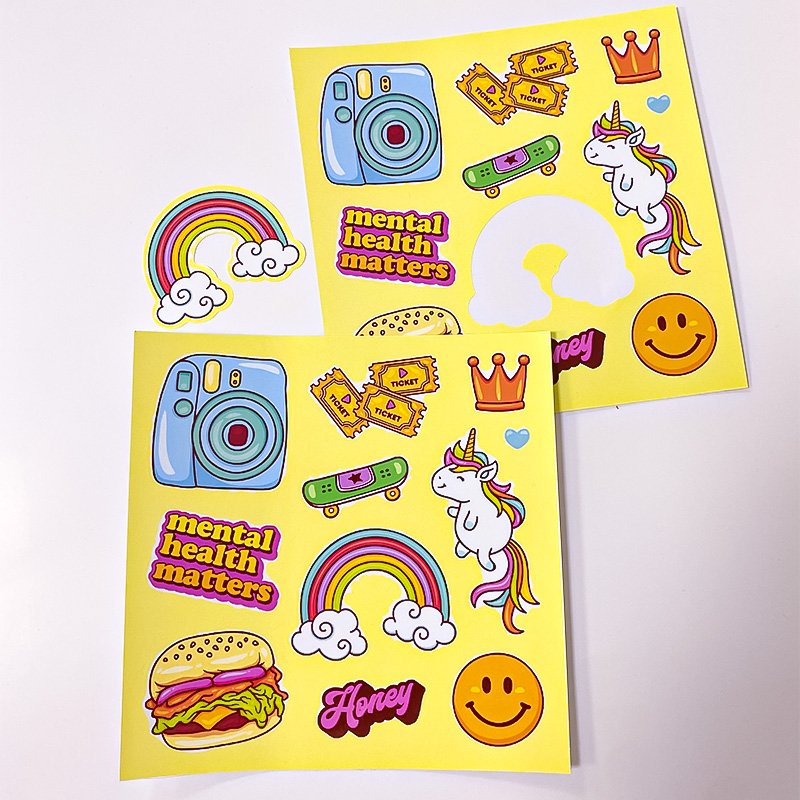 Customized PVC Vinyl Color Cartoon Planner Stickers,Stationery Kiss Cut Sticker Sheet