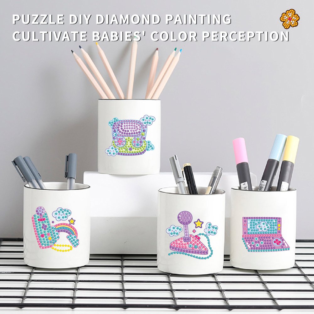 DIY Diamond Painting Set, Children's Creative Handmade Diamond Stickers, Cute Cartoon Full Diamond, Hand drawn