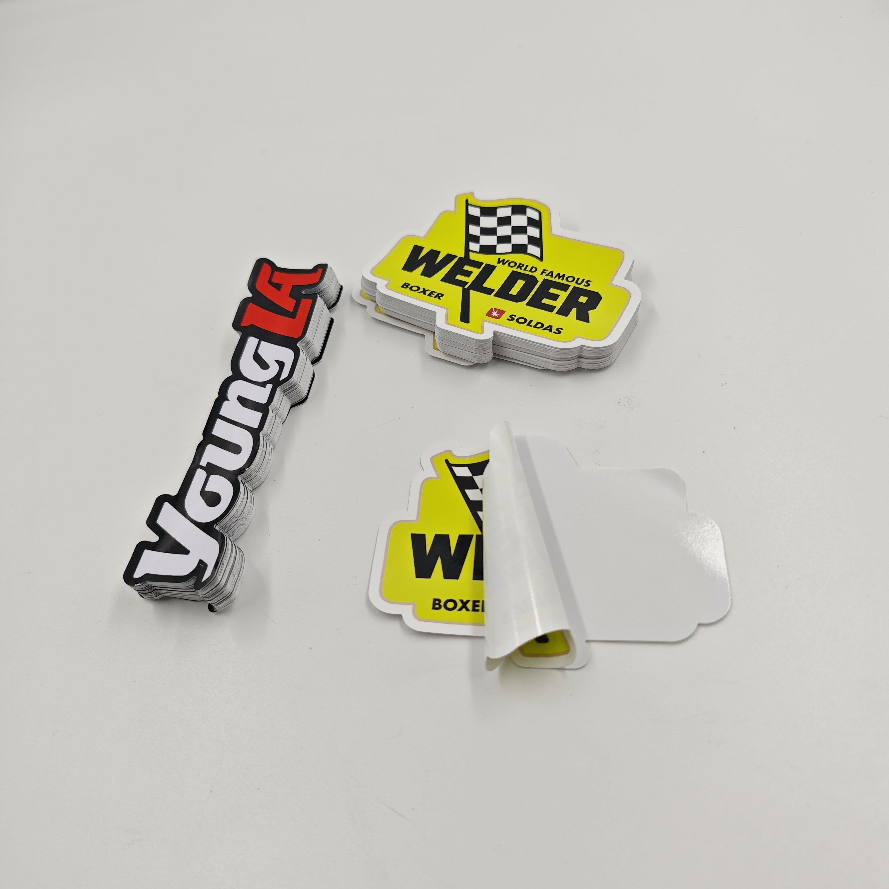 Custom Die Cut Sticker with Gloss Vinyl Holographic Finish Free Proofing Waterproof Printing Logo Custom Cartoon Style