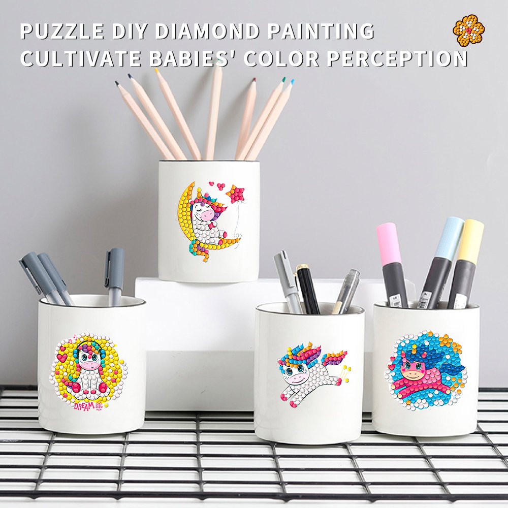 Children's Diamond Painting Sticker Set Diy Art Unicorn Diamond Painting Digital Stickers Children's Toy Gifts