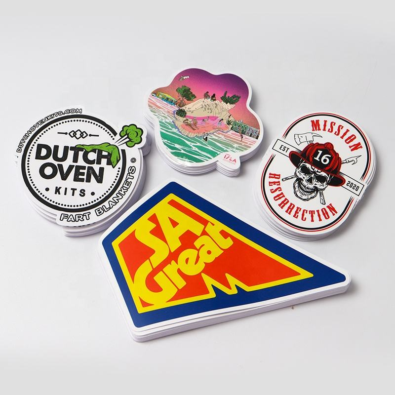 Wholesale Printing Custom Logo UV Resist Matte PVC Die Cut Sticker Waterproof Vinyl Cartoon Stickers For Kids