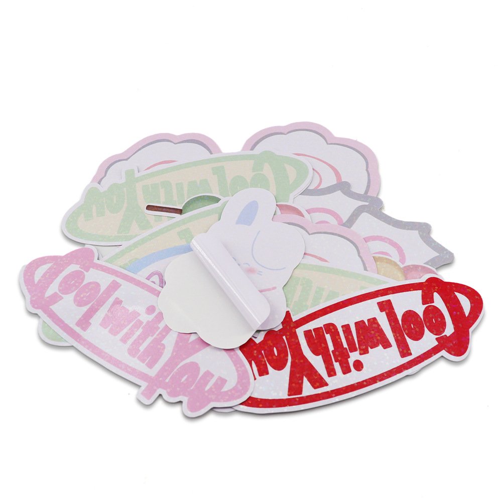 Vinyl Decals printing personality label DIY color hand tent abnormity full cut self-adhesive suitcase sticker custom