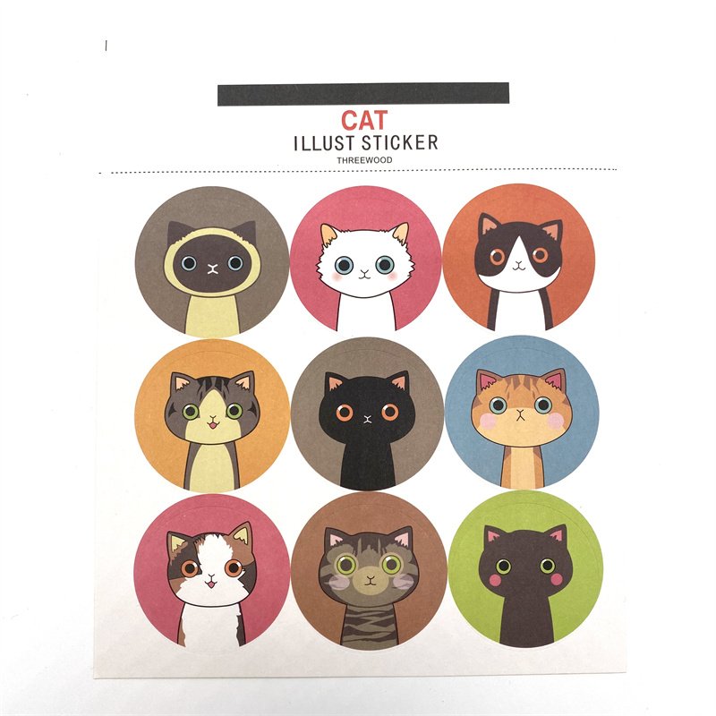 90sheets/pack Custom Pvc Stickers For Kids Glossy Or Matte Kiss Cut Cartoon Stickers Sheet