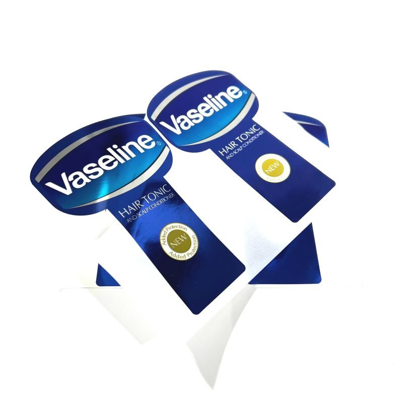 Factory Custom High Quality Sticker Beautiful Sticker Cosmetic Adhesive Gold Foil Sticker