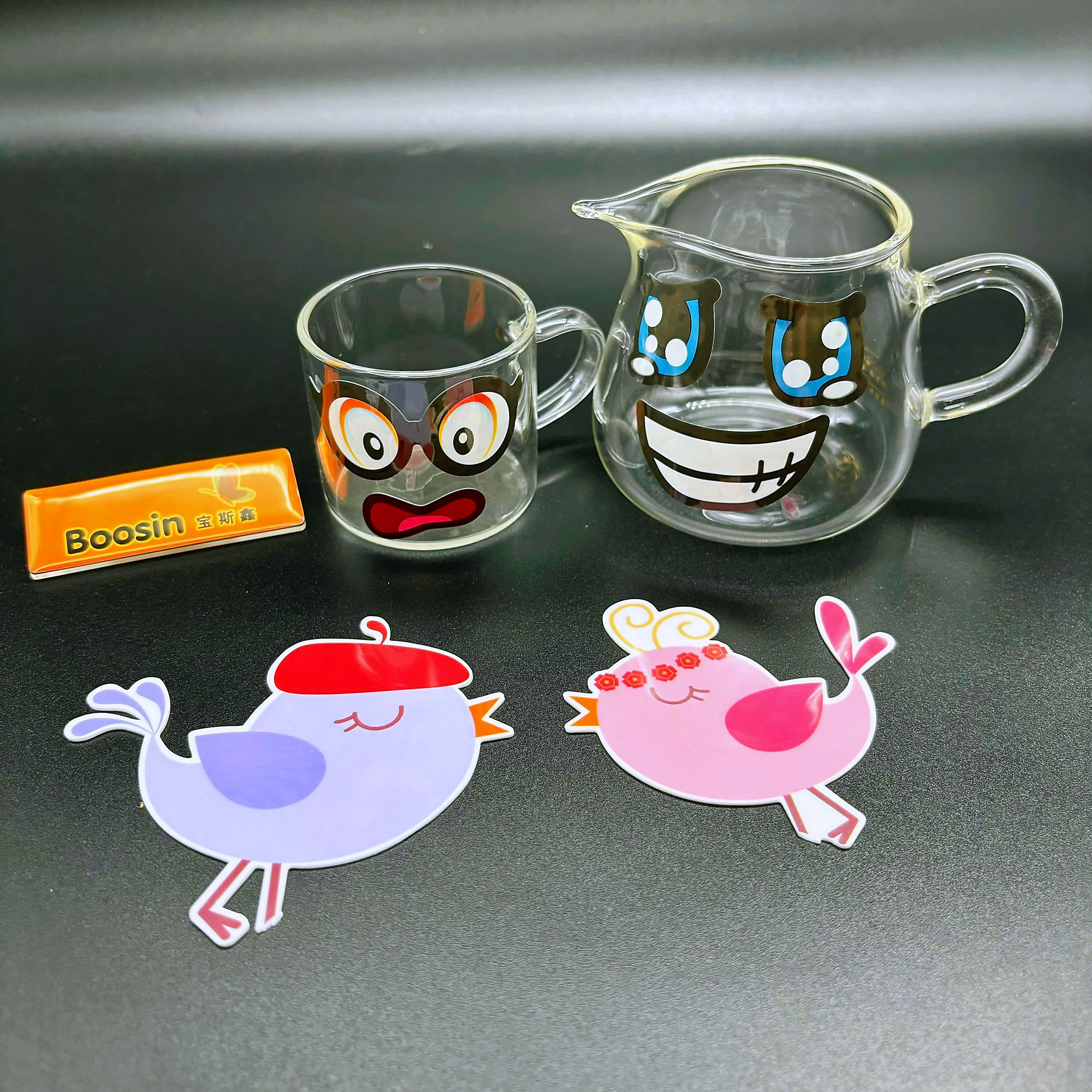 Custom UV DTF Transfer Sticker Wraps Waterproof PET Adhesive Sticker UV dtf cup wrap for 16OZ Libbey Glass Cups