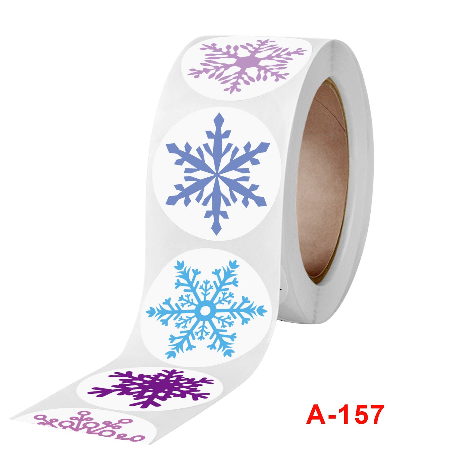 Factory direct sales1-inch Christmas stickers with cartoon patternslifestyle decoration labels customized adhesive labels