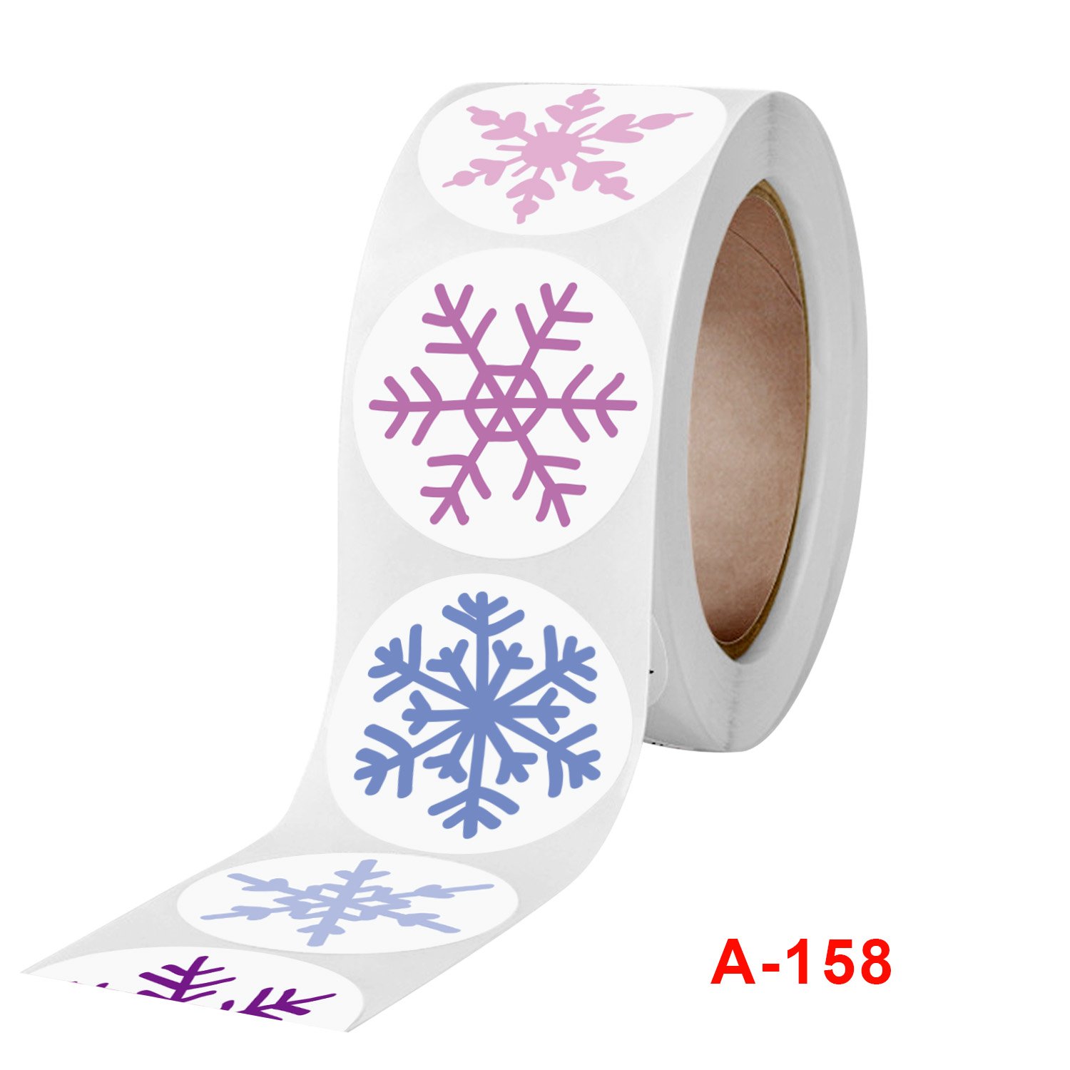 Factory direct sales1-inch Christmas stickers with cartoon patternslifestyle decoration labels customized adhesive labels