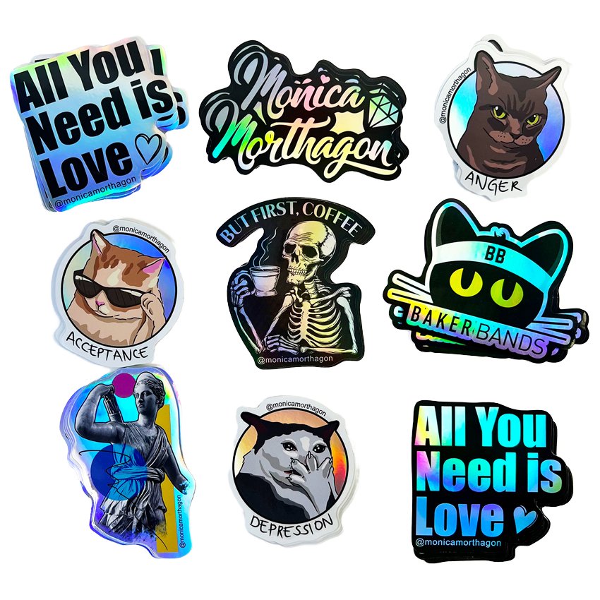 Custom Printed Waterproof Die Cut Logo Adhesive Decorative Kiss Cut Logo Vinyl PVC Sticker, Custom Die Cut Vinyl Car Stickers
