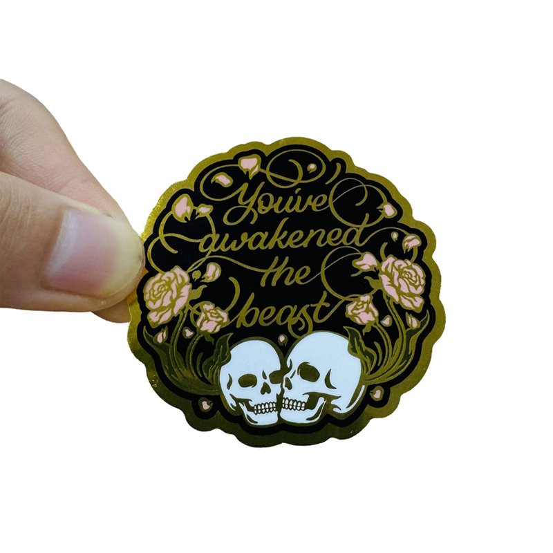 Custom Printed Waterproof Die Cut Logo Adhesive Decorative Kiss Cut Logo Vinyl PVC Sticker, Custom Die Cut Vinyl Car Stickers