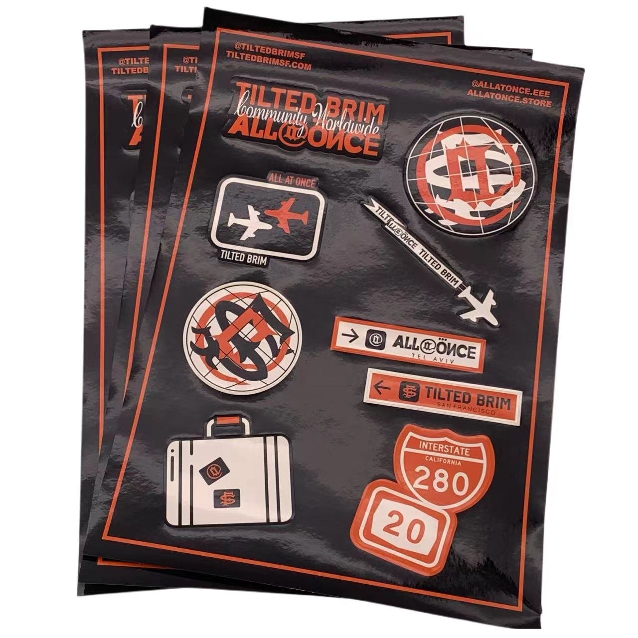 Making Adhesive Logo Design Sticker Printing Waterproof PVC Vinyl Custom Stickers