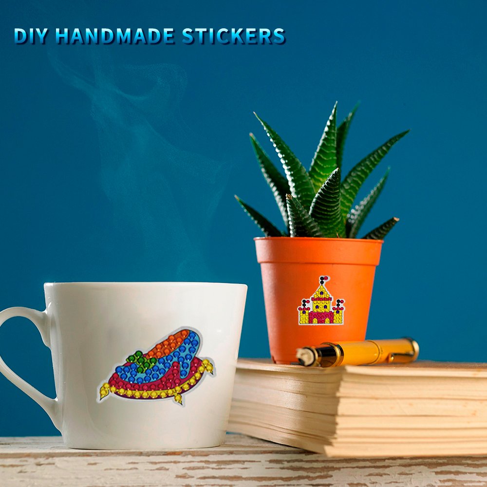 Hot Selling 5D Diamond Stickers DIY Cartoon Cute Animal Toy Stickers Smart Toys Children's Gifts