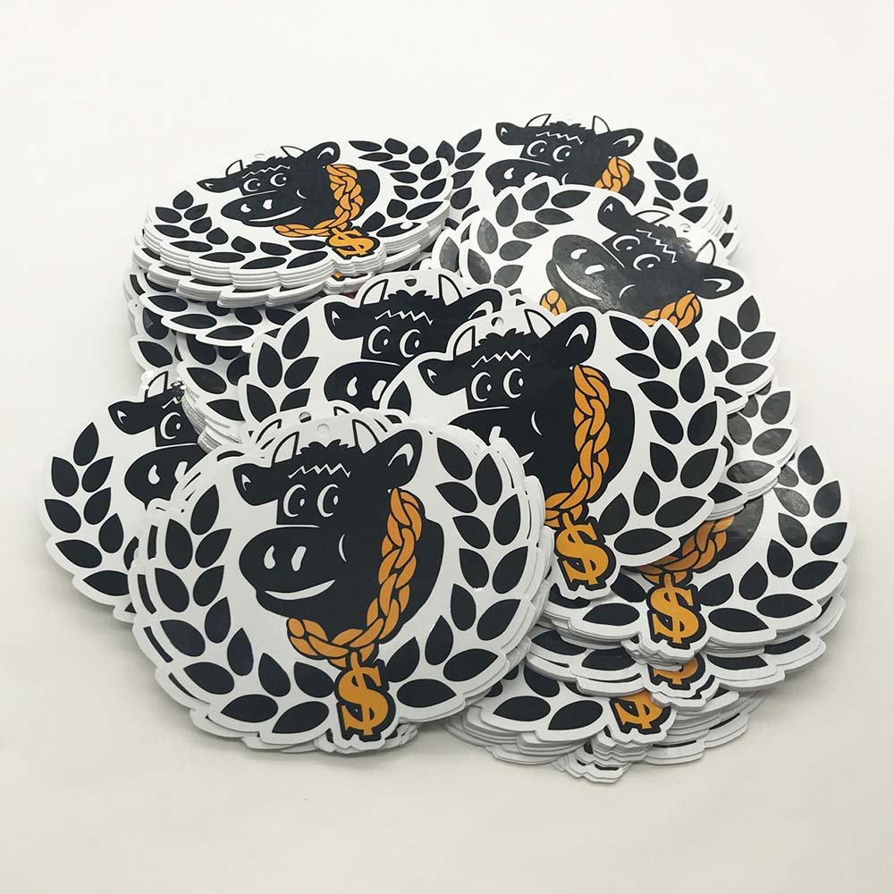 Custom Die Cut Vinyl Stickers Printing Adhesive Waterproof PVC Label Logo Cartoon Stickers