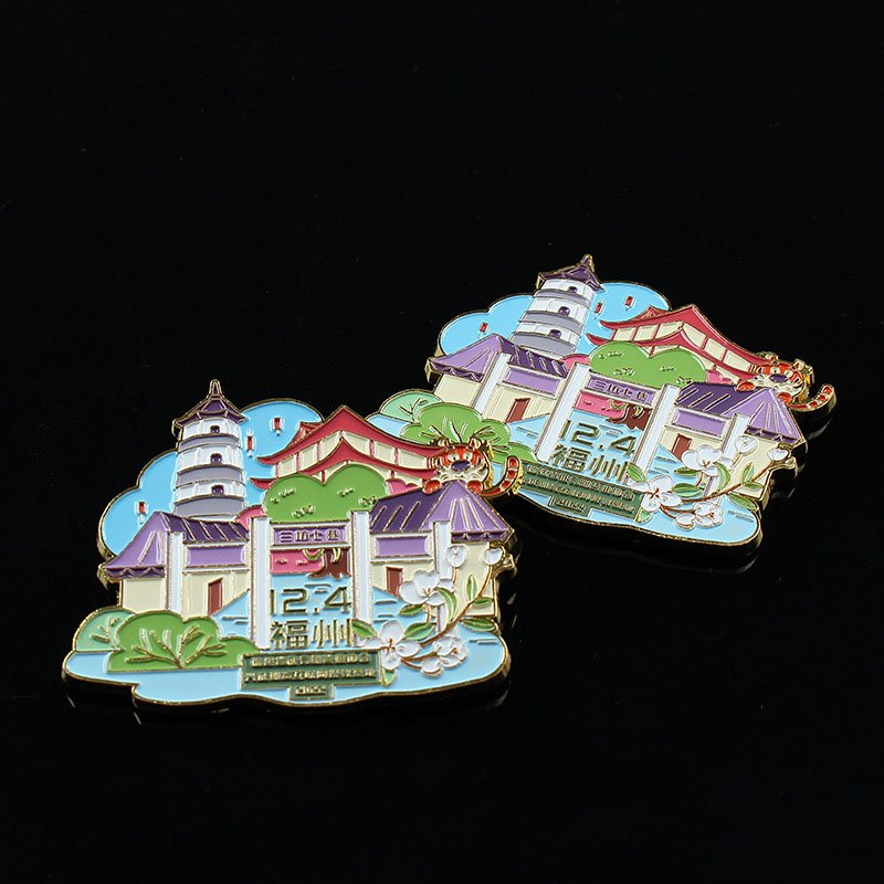 Customized Souvenirs Fridge Magnets Refrigerator Sticker Home Decoration Accessories Arts Crafts Metal Zinc Alloy Fashion CN