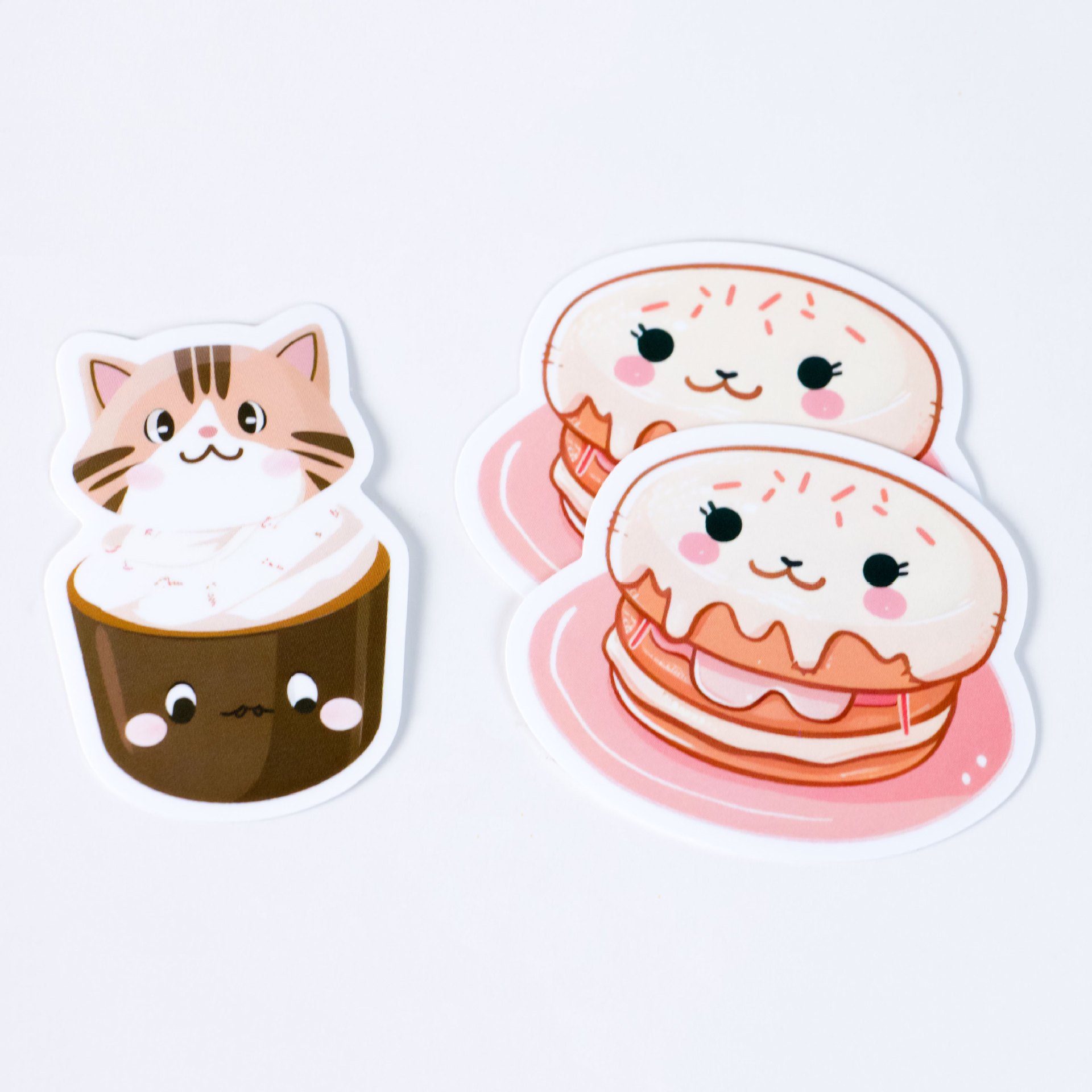 Custom Design Die Cut Waterproof Cartoon Logo Sticker Label Transparent Vinyl Adhesive Print Hologram Advertising Stickers Sheet