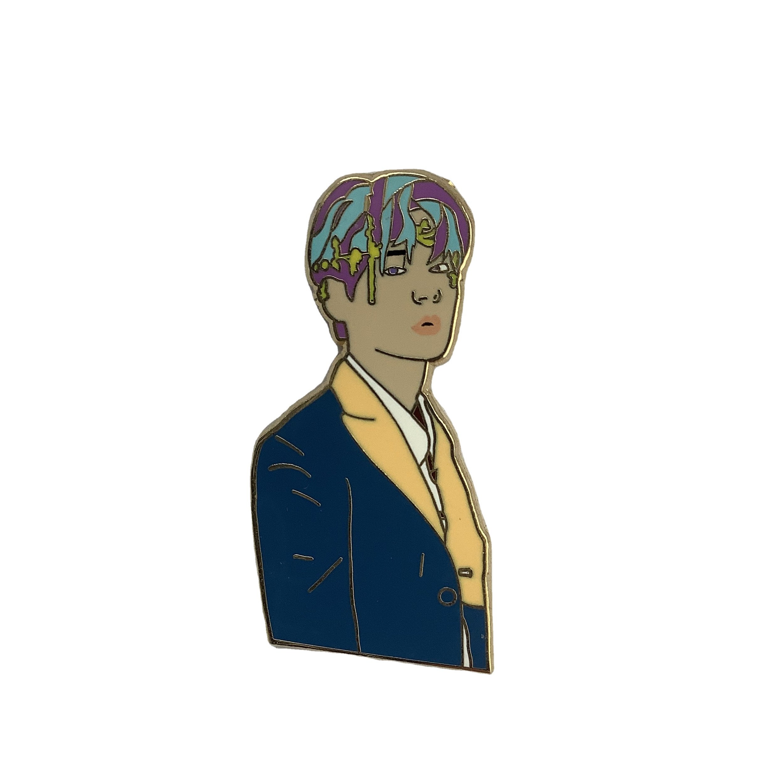 Custom metal pin badge cute anime cartoon metal soft and hard lapel enamel lapel pins for uniform