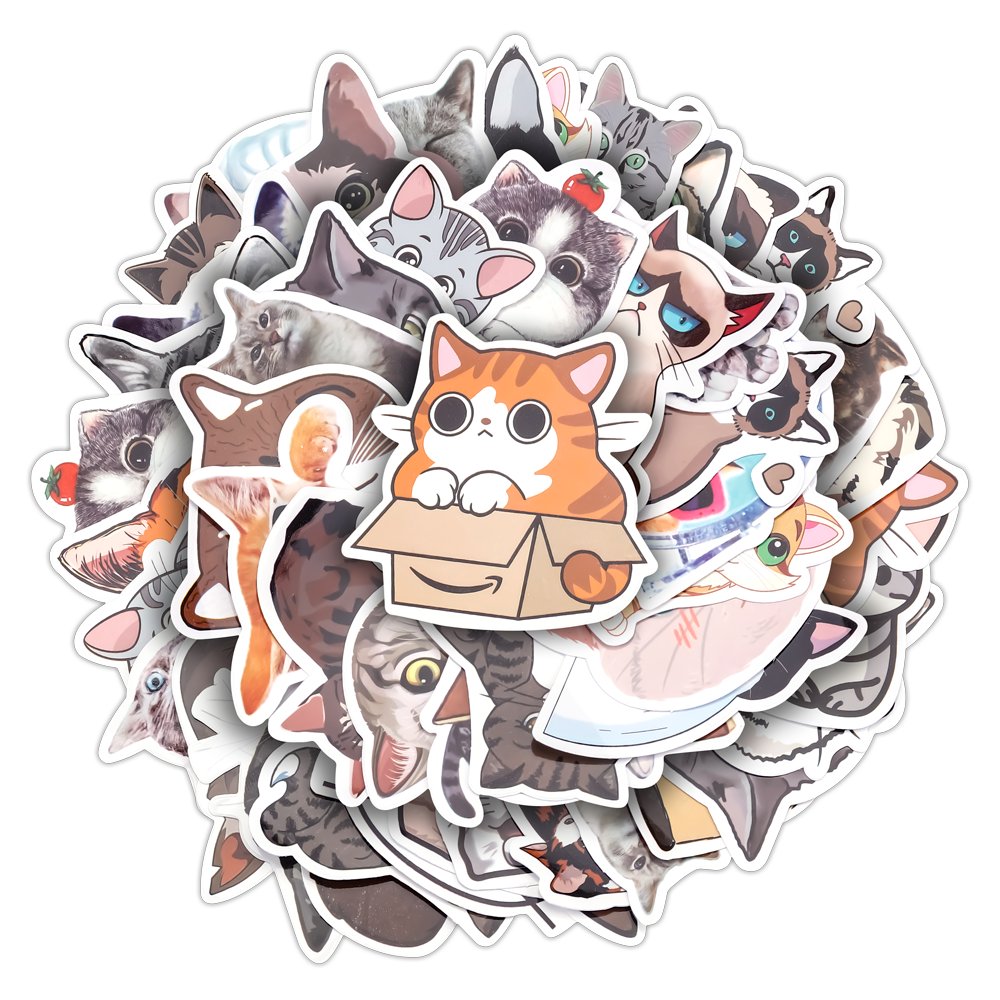 Custom Design Logo Personalized Die Cut Self Adhesive Waterproof Cartoon Sticker Vinyl Print Die Cut Sticker Label