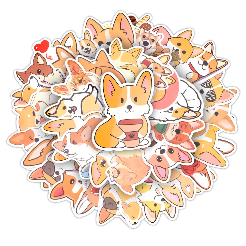 Custom Design Logo Personalized Die Cut Self Adhesive Waterproof Cartoon Sticker Vinyl Print Die Cut Sticker Label