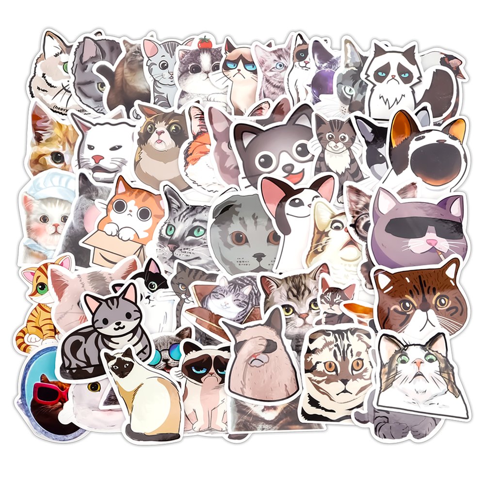 Custom Design Logo Personalized Die Cut Self Adhesive Waterproof Cartoon Sticker Vinyl Print Die Cut Sticker Label