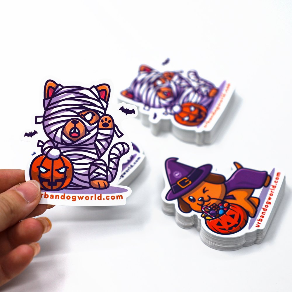Outdoor Anime Vinyl Sticker Custom Printed Diecut Stickers Waterproof Clear Die Cut Sticker