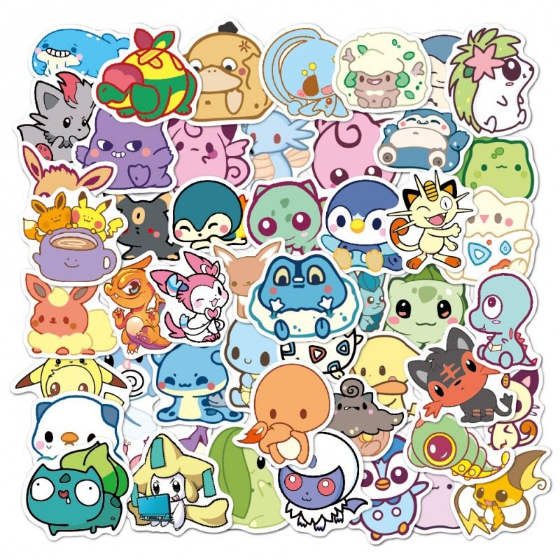 Custom Waterproof Cartoon Stickers Laptop PVC Vinyl kawaii Cute Anime Sticker