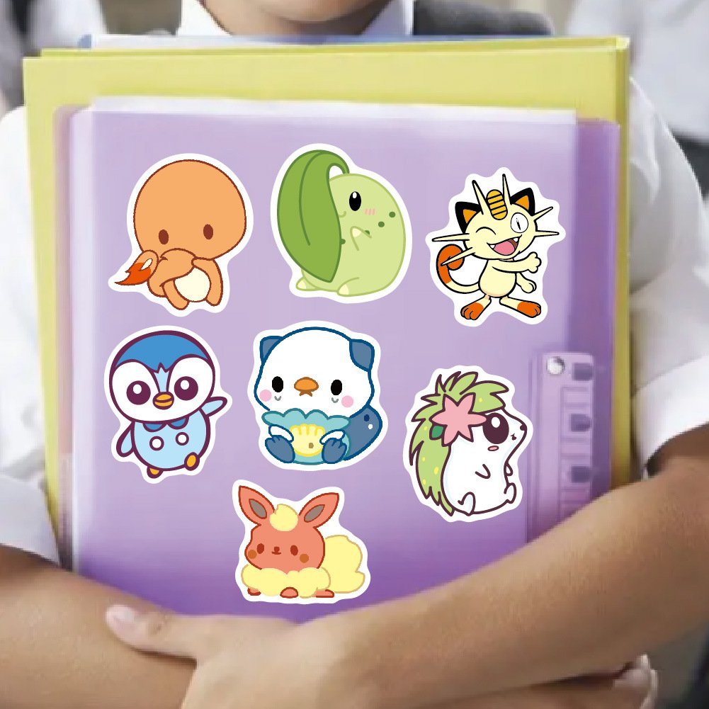 Custom Waterproof Cartoon Stickers Laptop PVC Vinyl kawaii Cute Anime Sticker
