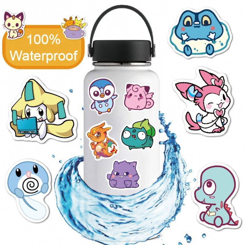Custom Waterproof Cartoon Stickers Laptop PVC Vinyl kawaii Cute Anime Sticker