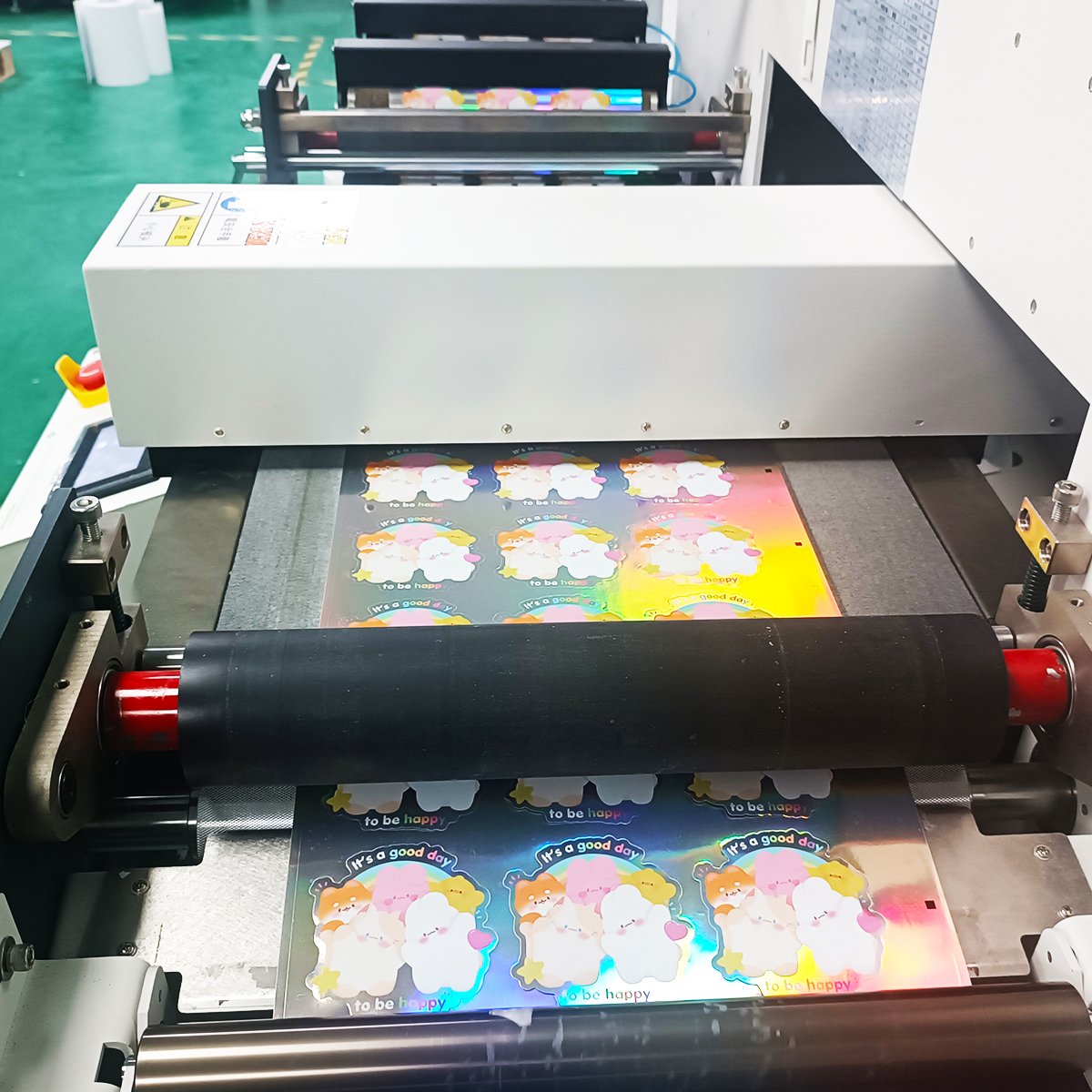 Romantic hologram die cut sticker Custom holographic die-cutting sticker adhesive Waterproof cute decorative stickers