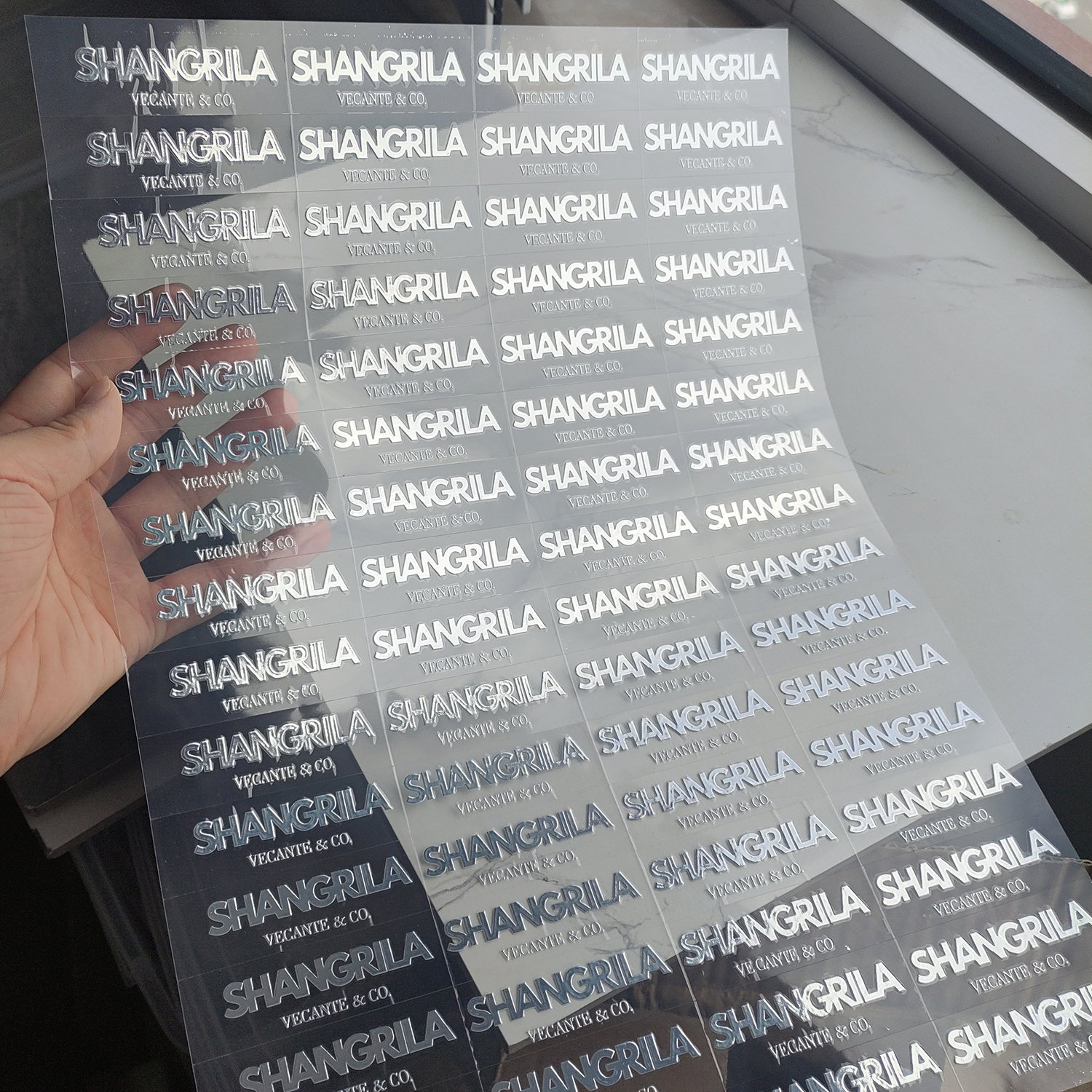 pack die cut uv waterproof custom logo sticker