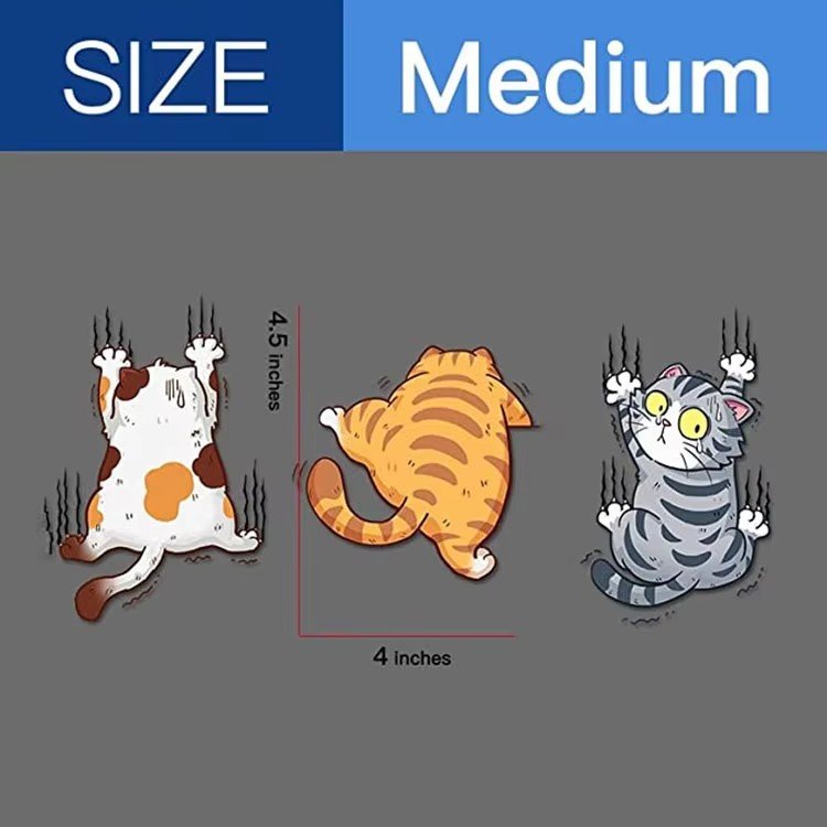 Weather Resistant Custom Logo Print PVC Vinyl Anime Funny Cat Decal Car Sticker