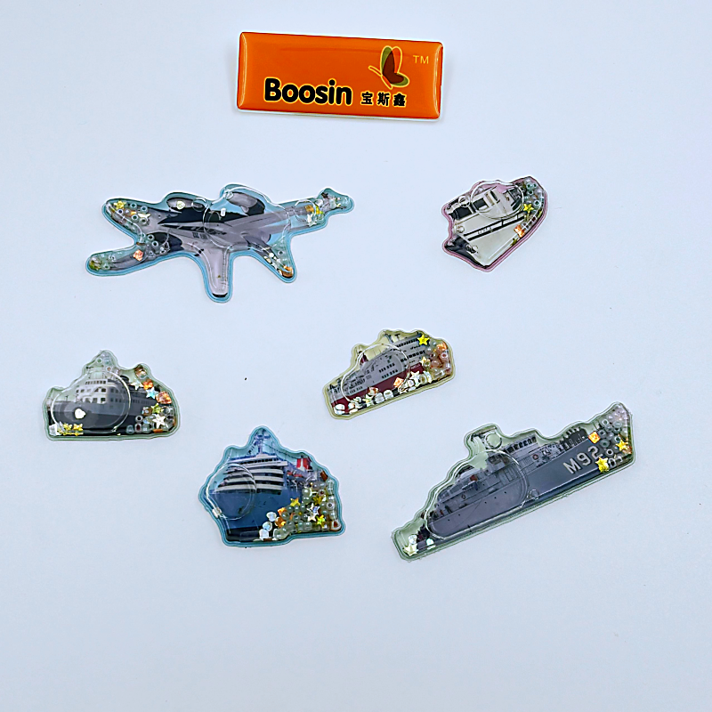 Hot Selling Custom Die Cut PVC Stickers Water Injection UV Printed Adhesive Labels PET and Plastic Material