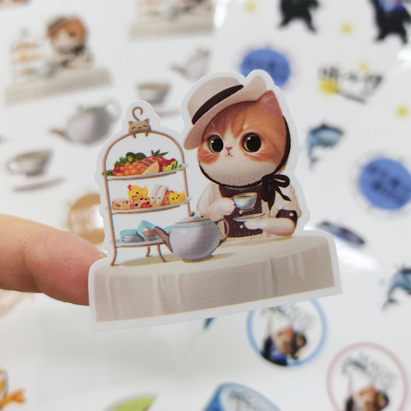 Custom Printed Waterproof Vinyl Kiss-Cut Sticker look Cute Adhesive Paper Carton Label Candle Packaging Designs Glossy matte