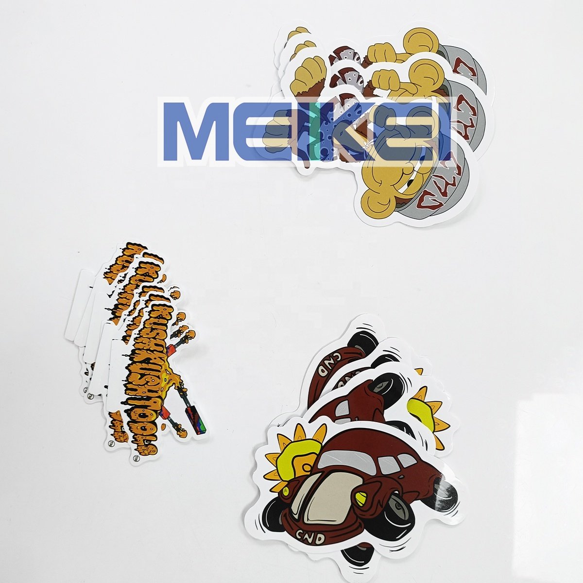 Custom Cute Animal Stickers for Kids UV Printed Waterproof Vinyl Sticker Cartoon Die cut Adhesive Logo Label Sticker Custom