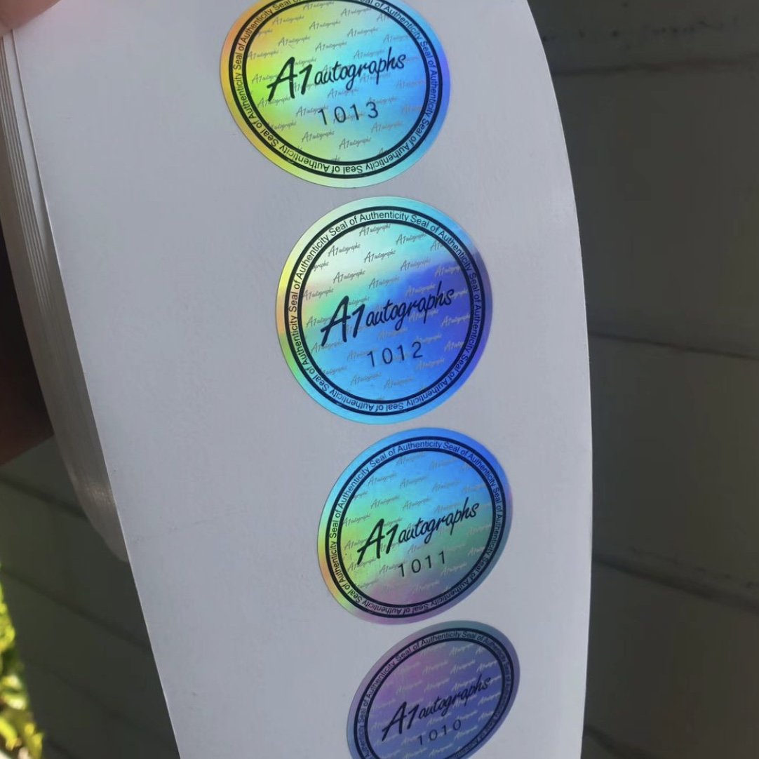 Custom Design Logo Printed Holographic Stickers pink cartoon Rainbow Hologram Sticker Printing For Promotion