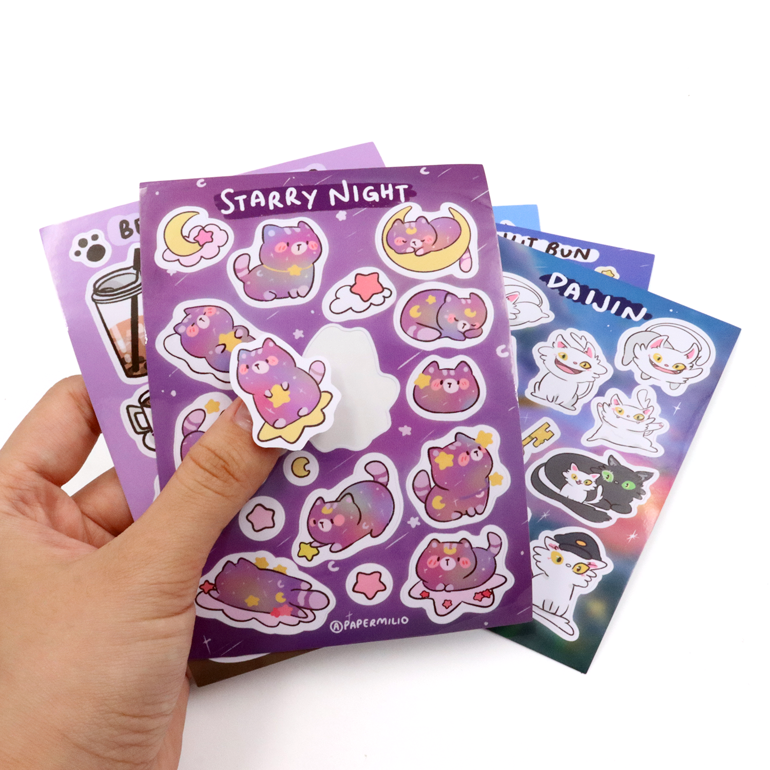 Personalized Logo Custom Self adhesive Vinyl Waterproof Kiss Cut Cartoon Sticker Sheet Printing