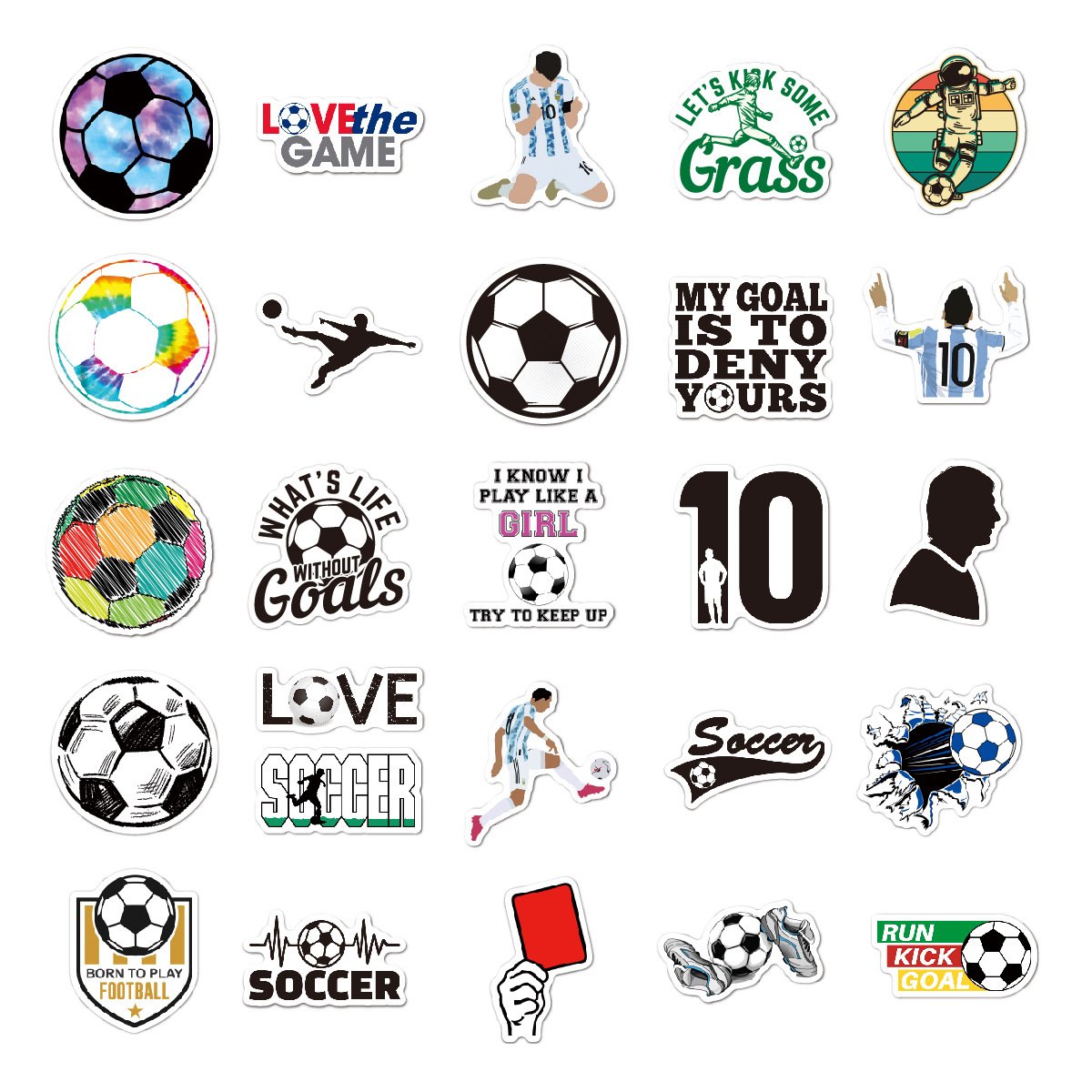 Cartoon graffiti fan rave football sticker sticker waterproof
