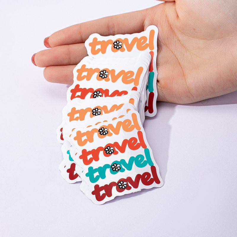 Custom Manufacturer Decoration Car Resistant Printing Logo Label Die Cut Stickers Cute Cartoon Adhesive Pvc Label Sticker